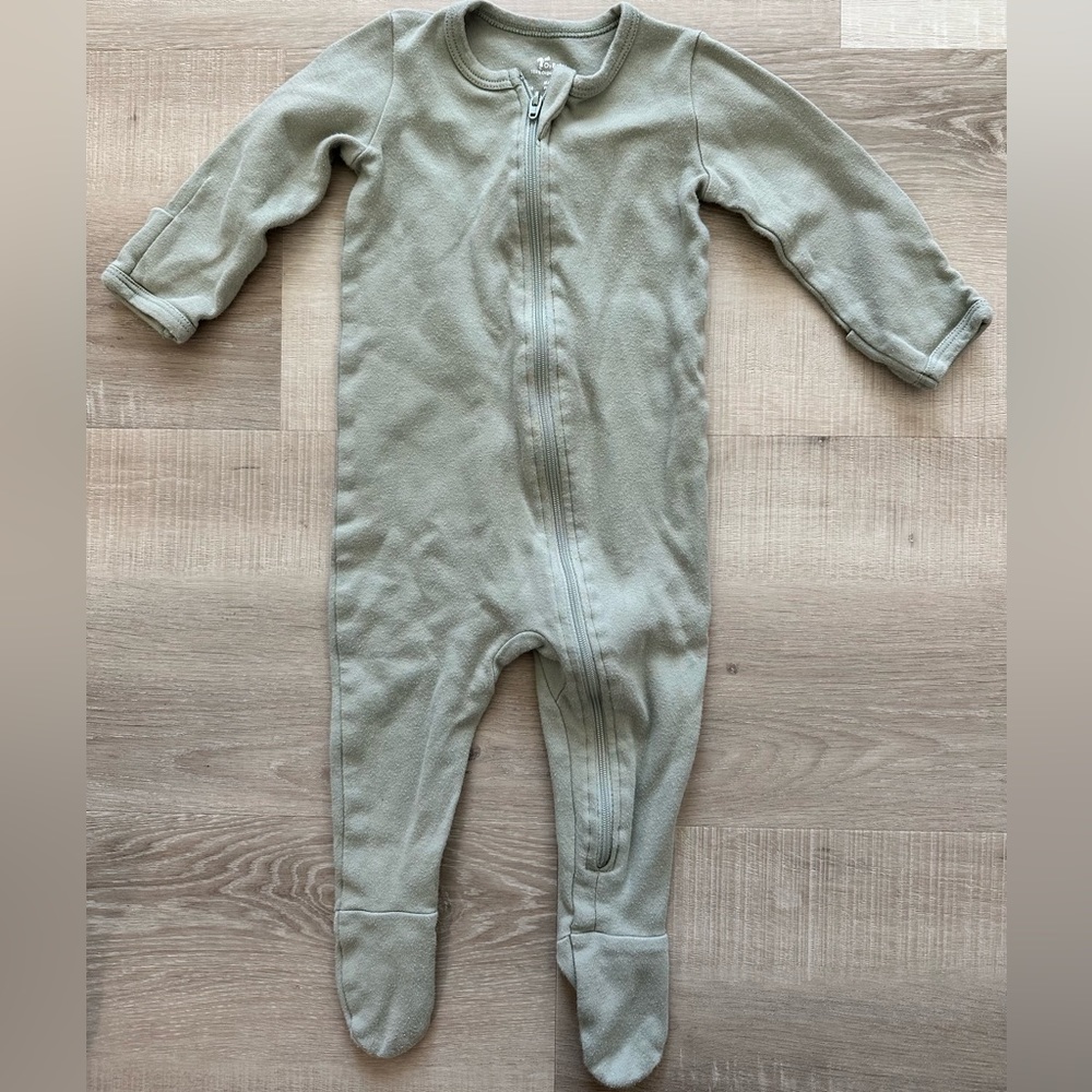 O2 Baby Sage Organic Cotton Sleeper 6-12M